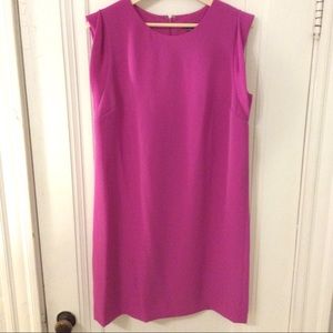 Pink, Ann Taylor Sleeveless Shift Dress, Size 10.